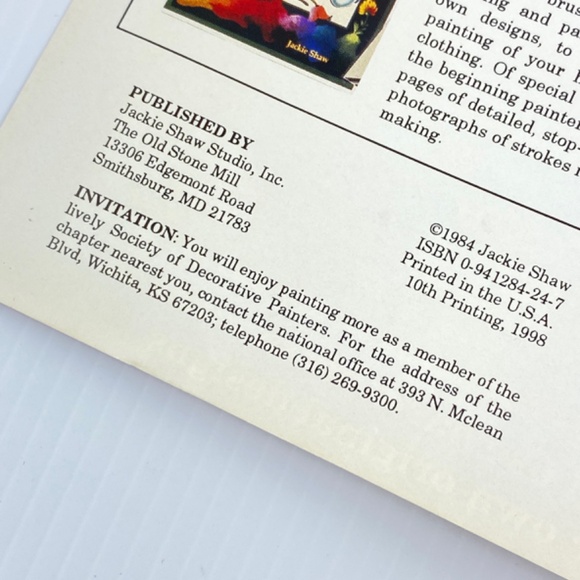 Jackie's Freehanding Seminar Book 1 Decorative Painting Magazine 1984 Shaw - Picture 5 of 10